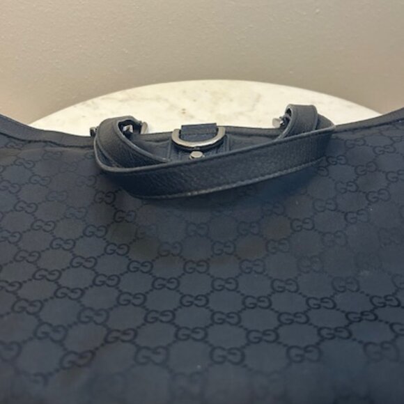 Black Authentic Gucci Monogram Tote - Picture 10 of 12